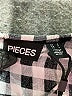 Pieces Checkered-gingham Black Romper Size S - photo 4