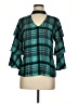 Candie's 100% Polyester Teal 3/4 Sleeve Blouse Size M - photo 1