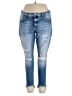 BKE Hearts Blue Jeans Size 33 waist - photo 1
