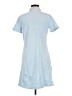 Lands' End Solid Blue Casual Dress Size M - photo 2