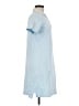 Lands' End Solid Blue Casual Dress Size M - photo 4