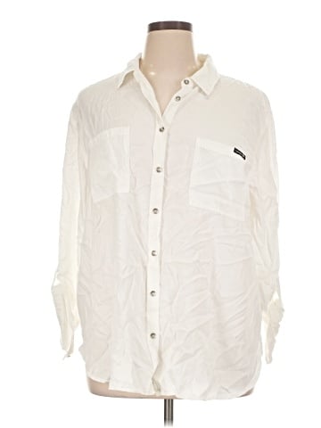 CALVIN KLEIN JEANS Long Sleeve Button-Down Shirt (view 1)