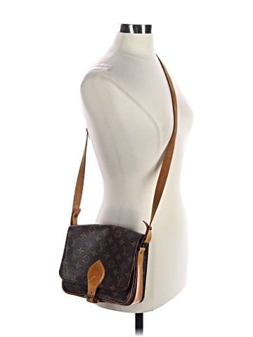 Louis Vuitton Vintage Monogram Canvas Cartouchiere MM Messenger (view 2)