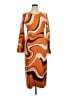 Cider Graphic Orange Casual Dress Size XL - photo 1