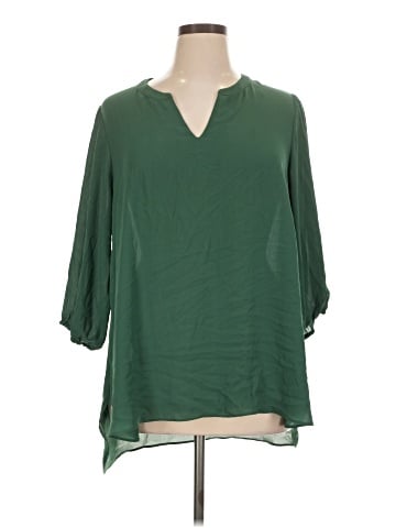Rose + Olive 3/4 Sleeve Blouse (view 1)