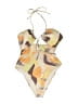 River Island Print Tan One Piece Swimsuit Size 8 - photo 1