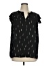 Papermoon 100% Polyester Black Short Sleeve Blouse Size 1X - photo 1