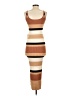 Ripe Stripes Tan Casual Dress Size XS - photo 2