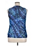 AB Studio 100% Polyester Blue Sleeveless Blouse Size XL - photo 2