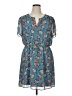 DR2 100% Polyester Paisley Blue Casual Dress Size XL - photo 1