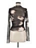 Zara Silver Long Sleeve Blouse Size M - photo 1