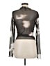 Zara Silver Long Sleeve Blouse Size M - photo 2