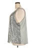 Massini Silver Sleeveless Top Size 4X - photo 5