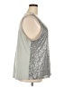 Massini Silver Sleeveless Top Size 4X - photo 4