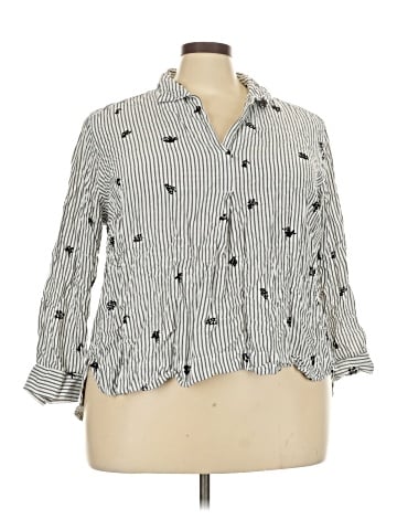 Jane and Delancey 3/4 Sleeve Button-Down Shirt (view 1)