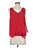 Iz Byer 100% Polyester Red Sleeveless Blouse Size S - photo 1