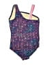 Lands' End Chevron-herringbone Purple One Piece Swimsuit Size 4 - photo 2