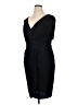 Xscape Solid Black Cocktail Dress Size 16 - photo 1