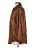 Zara Animal Print Brown Long Sleeve Button-Down Shirt Size L - photo 5