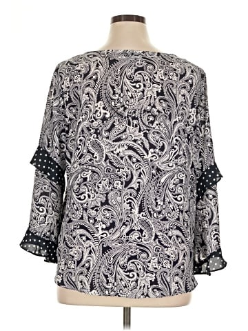 Counterparts 3/4 Sleeve Blouse (view 2)
