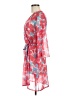 Josie 100% Polyester Floral Multi Color Red Kimono Size XS - photo 5