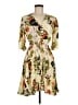 Unbranded Print Tan Casual Dress Size M - photo 1