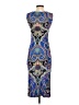 ETRO 100% Viscose Paisley Blue Cocktail Dress Size EU (IT) 40 / US 4 - photo 2