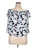 Atmosphere Blue 3/4 Sleeve Blouse Size 16 - photo 1