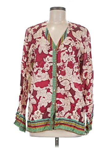 Johnny Was Long Sleeve Silk Top (view 1)