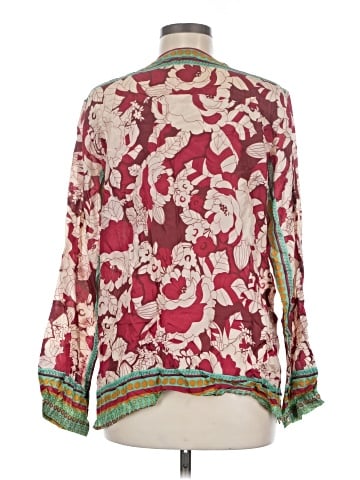 Johnny Was Long Sleeve Silk Top (view 2)