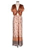 Lush 100% Polyester Orange Jumpsuit Size L - photo 1