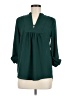 Brixon Ivy 100% Polyester Green Long Sleeve Blouse Size S - photo 1