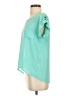 Mine 100% Polyester Teal Short Sleeve Blouse Size S - photo 5