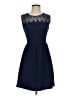 Soprano Solid Blue Casual Dress Size S - photo 1
