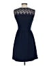 Soprano Solid Blue Casual Dress Size S - photo 2