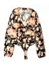 Lulus Floral Black Long Sleeve Blouse Size XS - photo 1