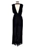 Harper 100% Polyester Solid Black Jumpsuit Size L - photo 2