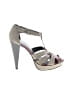 Aldo 100% Leather Color Block Gray Heels Size EU 38 - photo 1