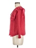 Rebecca Taylor 100% Silk Red Long Sleeve Silk Top Size 4 - photo 5
