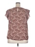 DR2 100% Polyester Burgundy Short Sleeve Blouse Size XXL - photo 2