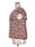 DR2 100% Polyester Burgundy Short Sleeve Blouse Size XXL - photo 5