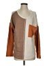 Impressions Color Block Brown Pullover Sweater Size S - photo 1