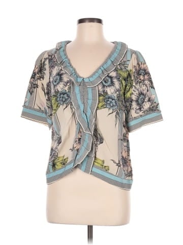 Leifsdottir Short Sleeve Silk Top (view 1)