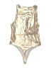 Charlotte Russe Metallic Gold Bodysuit Size M - photo 2