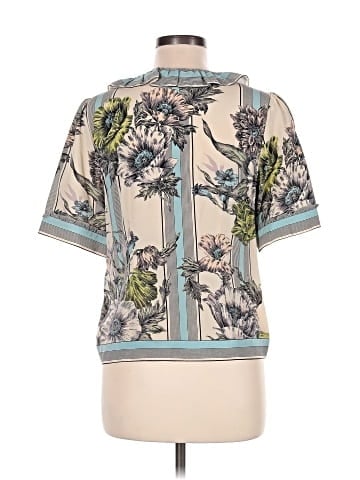 Leifsdottir Short Sleeve Silk Top (view 2)