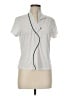 Jamie Sadock Silver Short Sleeve Blouse Size M - photo 1