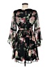 A. Byer 100% Polyester Floral Black Cocktail Dress Size 7 - photo 2