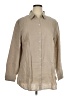 Travelsmith 100% Linen Solid Tan 3/4 Sleeve Button-Down Shirt Size XL (petite) - photo 1