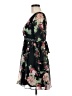A. Byer 100% Polyester Floral Black Cocktail Dress Size 7 - photo 5