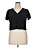 Amour Vert Black Short Sleeve Henley Size XL - photo 1